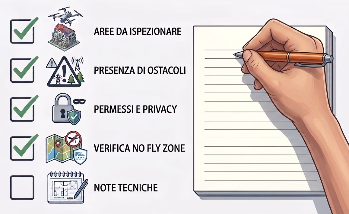 Guida pratica: Checklist per ispezione con drone